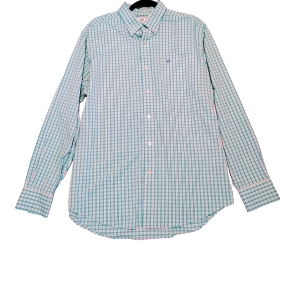 Southern Tide Performance Gingham Plaid Button Down - Picture 1 of 6